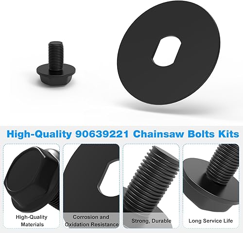 Miniatura 4 de Kit de arandela de perno de motosierra 90639221 90618229 para piezas de motosierra DEWalt DCCS620B, CMCCS660, CMCCS660, DWCS600, DCCS620, DCCS670,