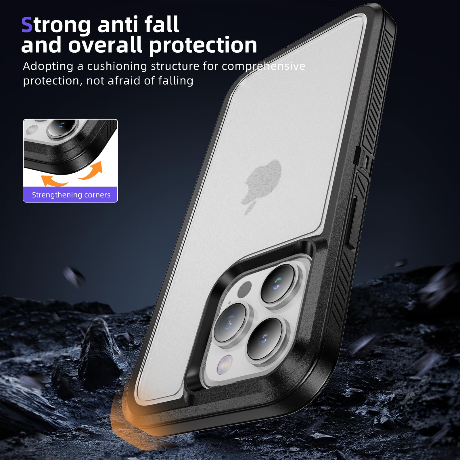 Tuvror for iPhone 14 Pro Max Case, Shockproof Dustproof Drop Proof, Military-Grade Protection - Image 3