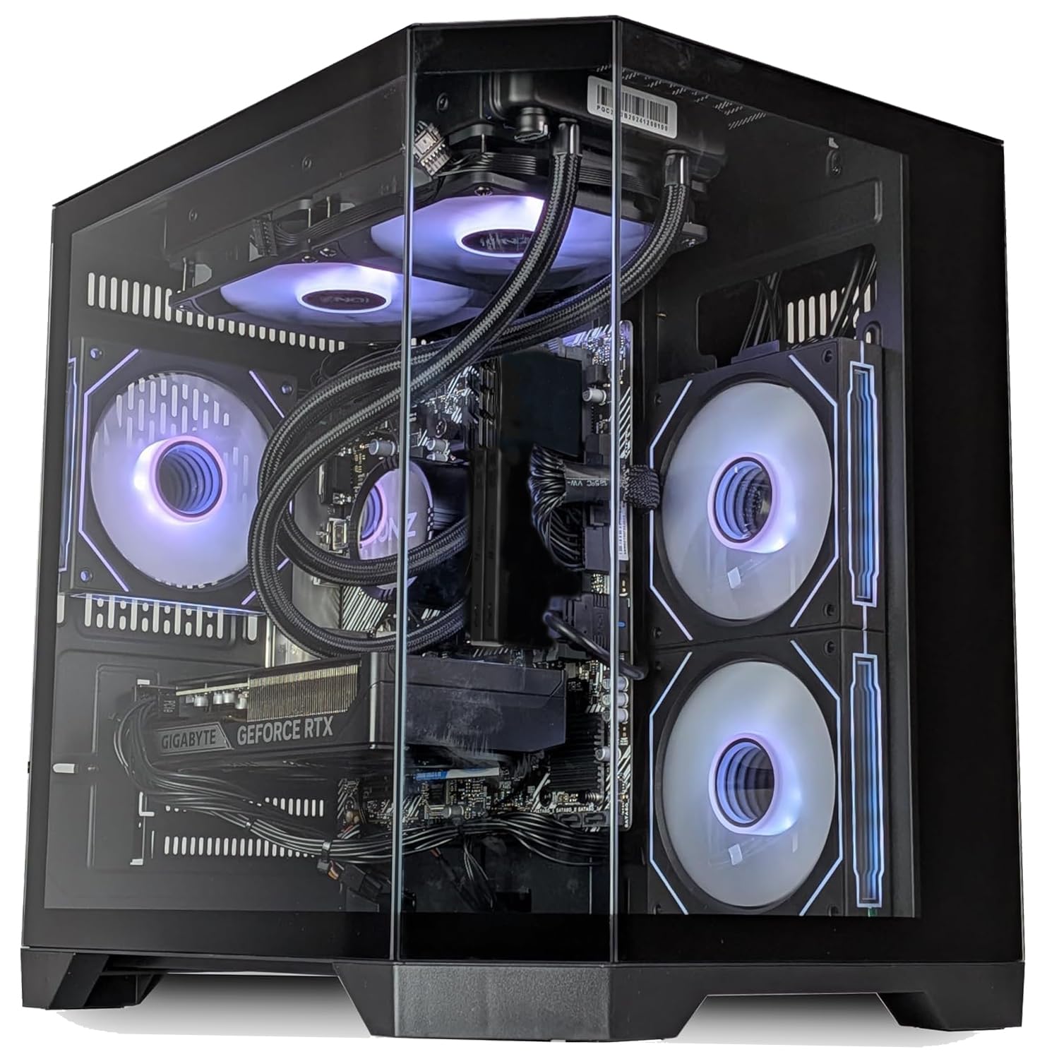 ionz Gaming PC - Desktop Computer, Ryzen 7 5800X, NVIDIA RTX 5060 Ti, 16GB RAM, 120mm AIO Liquid Cooler, 1TB NVMe SSD, 600W 80+ PSU, WiFi, Windows 11, Apex Black — view 22