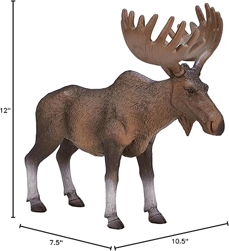 Miniatura 5 de MOJO Figura de juguete pintada a mano de alce (alce europeo) realista internacional de vida silvestre