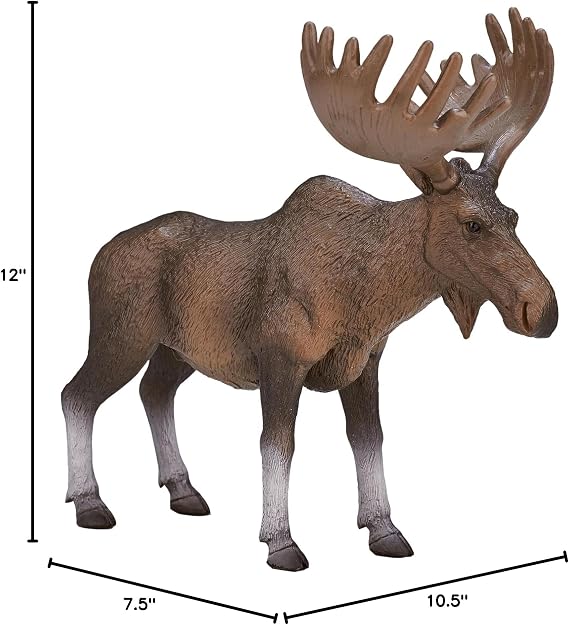 MOJO - European Elk/Moose | Hand-Painted Toy Figure | Woodland Collection | True to Life & Highly Detailed | Designed in UK