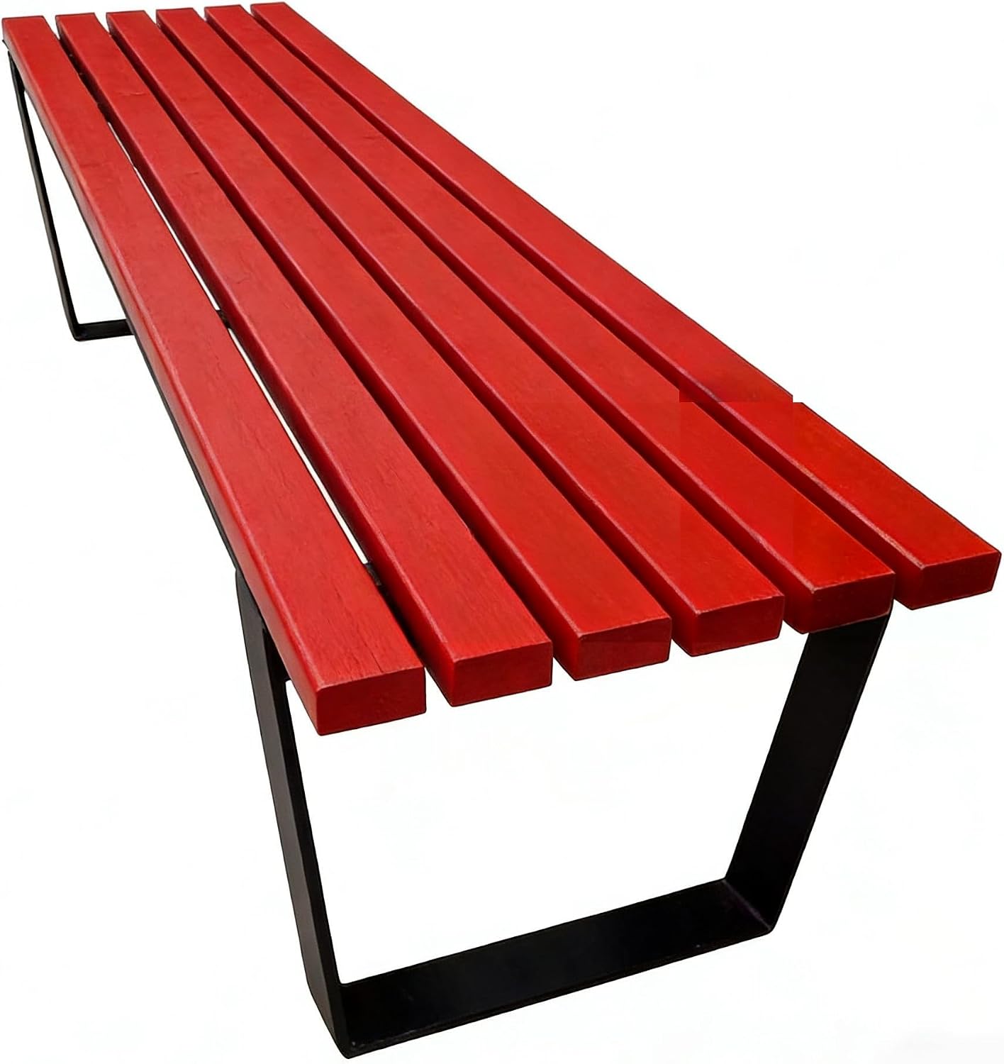 Metal Bench Outdoor Park Leisure Seat Courtyard Long Bench Garden Chair (Gray)