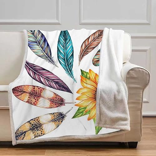 Miniatura 9 de Cobijas Calientes para Invierno de Lotus Cobijas para Invierno - Manta de microfibra para camping, viajes, picnic, tamaño de bebé, 39 x 47 pulgadas