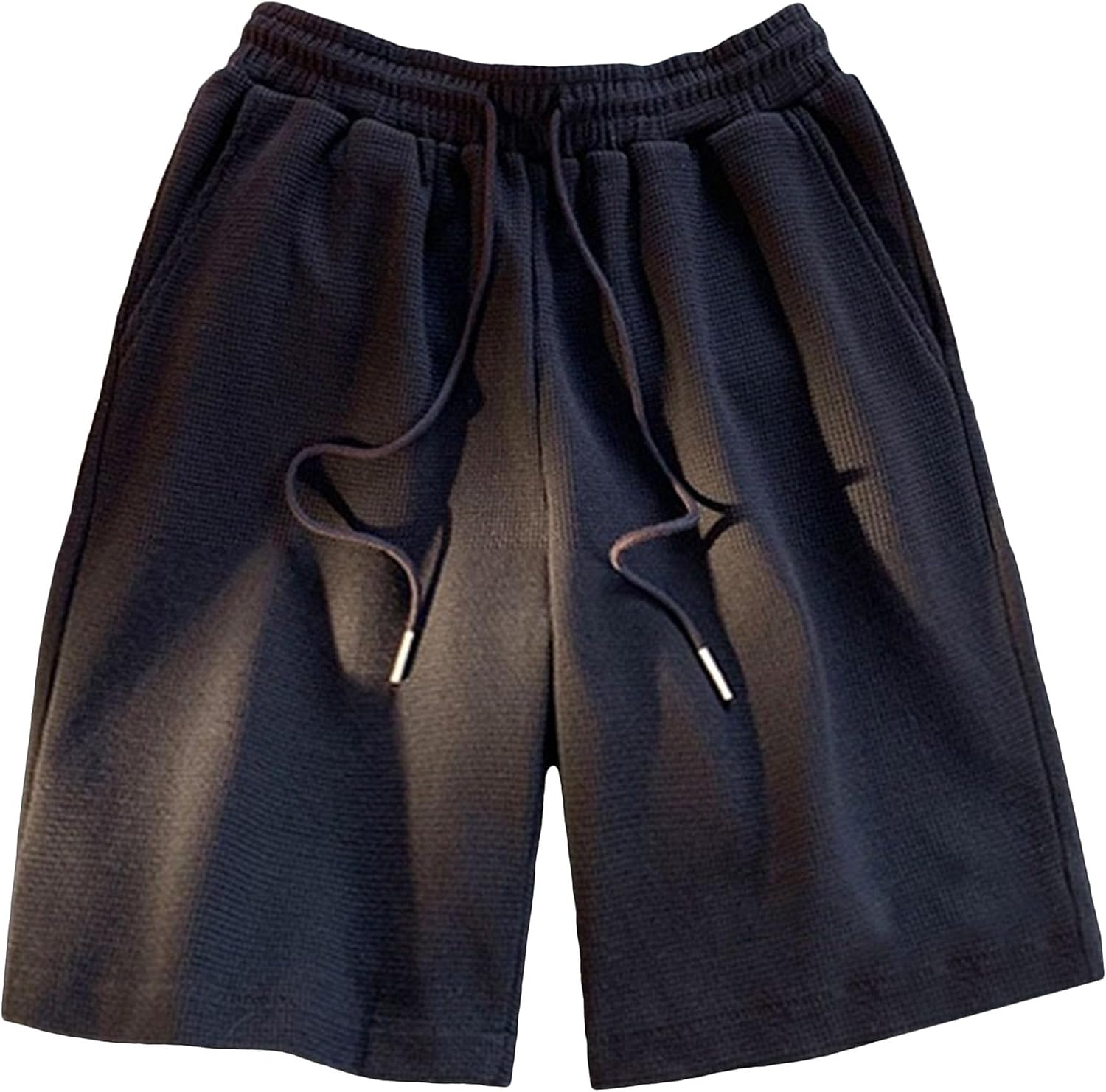 Men Trendy Thin 5 Point Sports Beach Pants Joker Drawstring Straight Short Pant Summer Comfy Loose Seaport Shorts