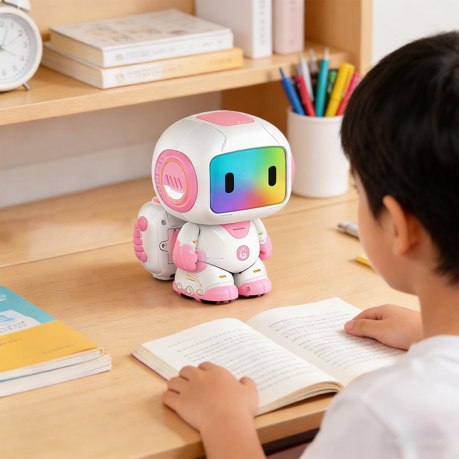 Juguete Robot para Niños Robot Inteligente Eléctrico Con Mando A Distancia | Juguetes Interactivos De Robot Con Control Remoto para Niños Niñas Familia Casa Escuela Juego Viaje Camping de Cumpleañ