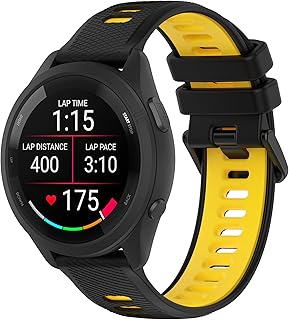 Fit for COROS Apex 2 Pro Bands for Women Men, 22mm Quick Release Sport Silicone Replacement Bands Bracelet Straps for Amazfit GTR 4/GTR 4 Pro/GTR 2e/POLAR GRIT X/Vantage M2 (Black Yellow)