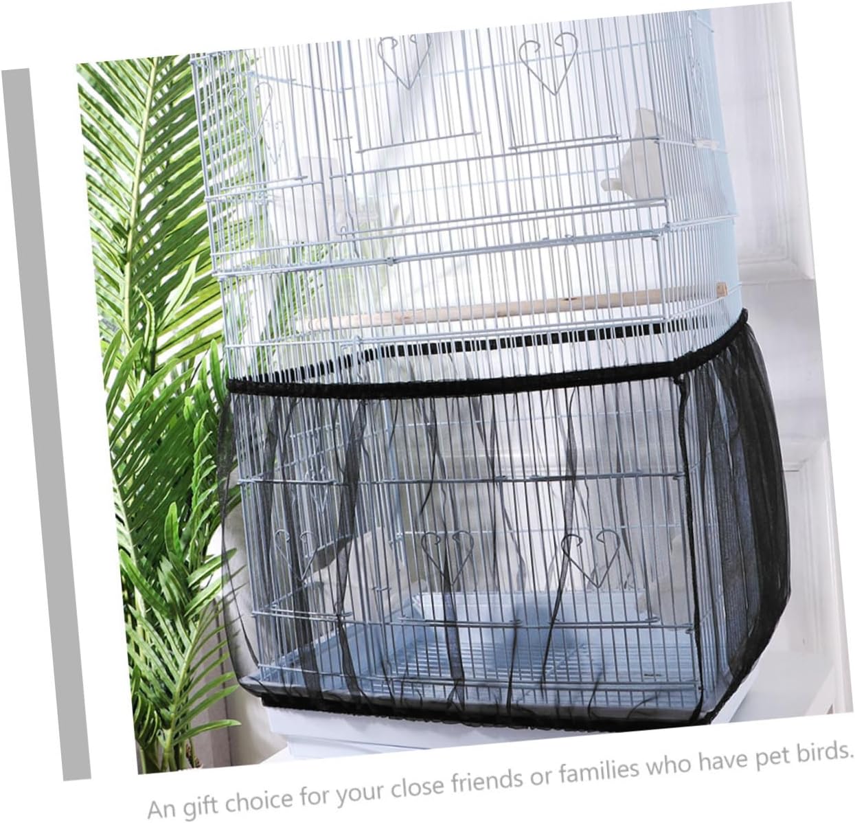 balacoo 2pcs Birdcage Cover Mesh Net Elastic Design for Easy Installation and Cleaning for Parrots and Birds Breathable and Cage Cover