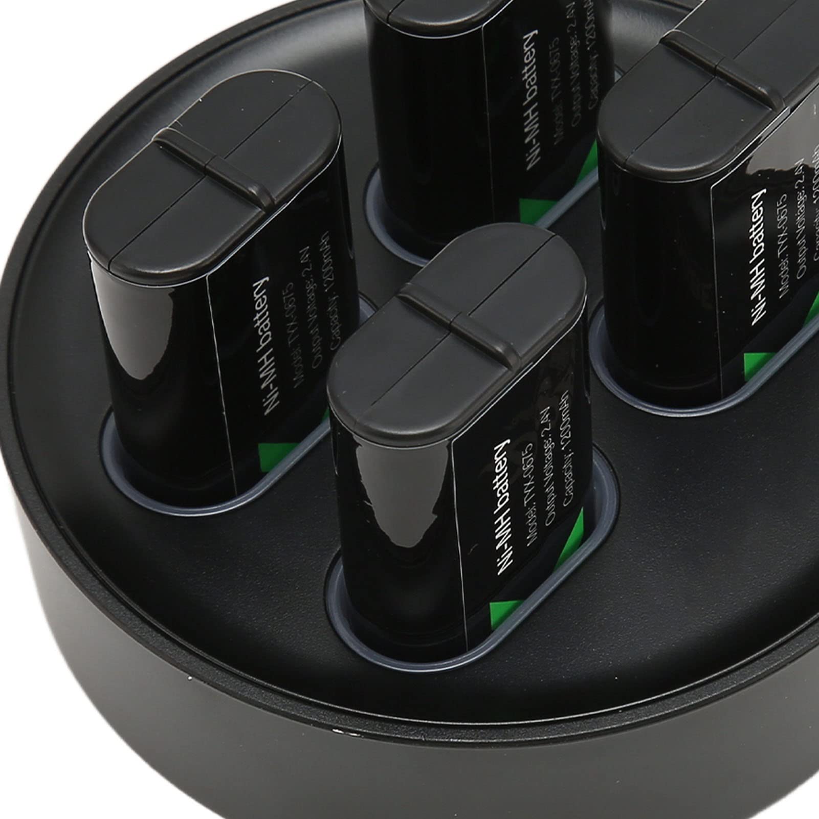 Batteria Ricaricabile per Controller, 4 Batterie Ricaricabili di Backup Ad Alta capacità da 1200 MAh con Dock di Ricarica e Cavo per e Series X