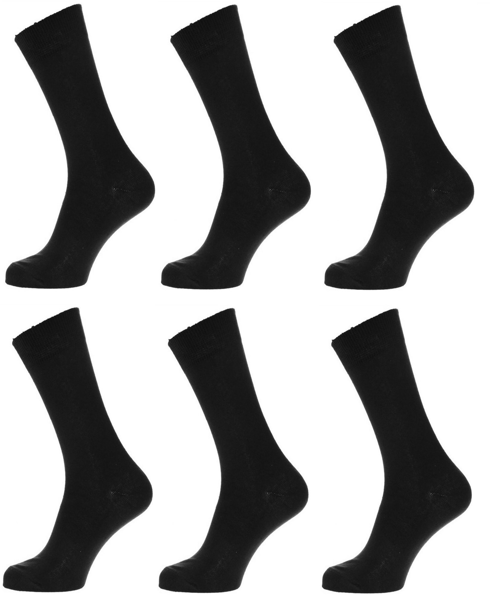 queery Men's Black Cotton Full Length Socks Size 8-11 (Pack of 6 Pairs)-picture-15