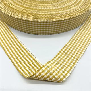 Fabric for Sewing 25mm Plaid Cotton Ribbon