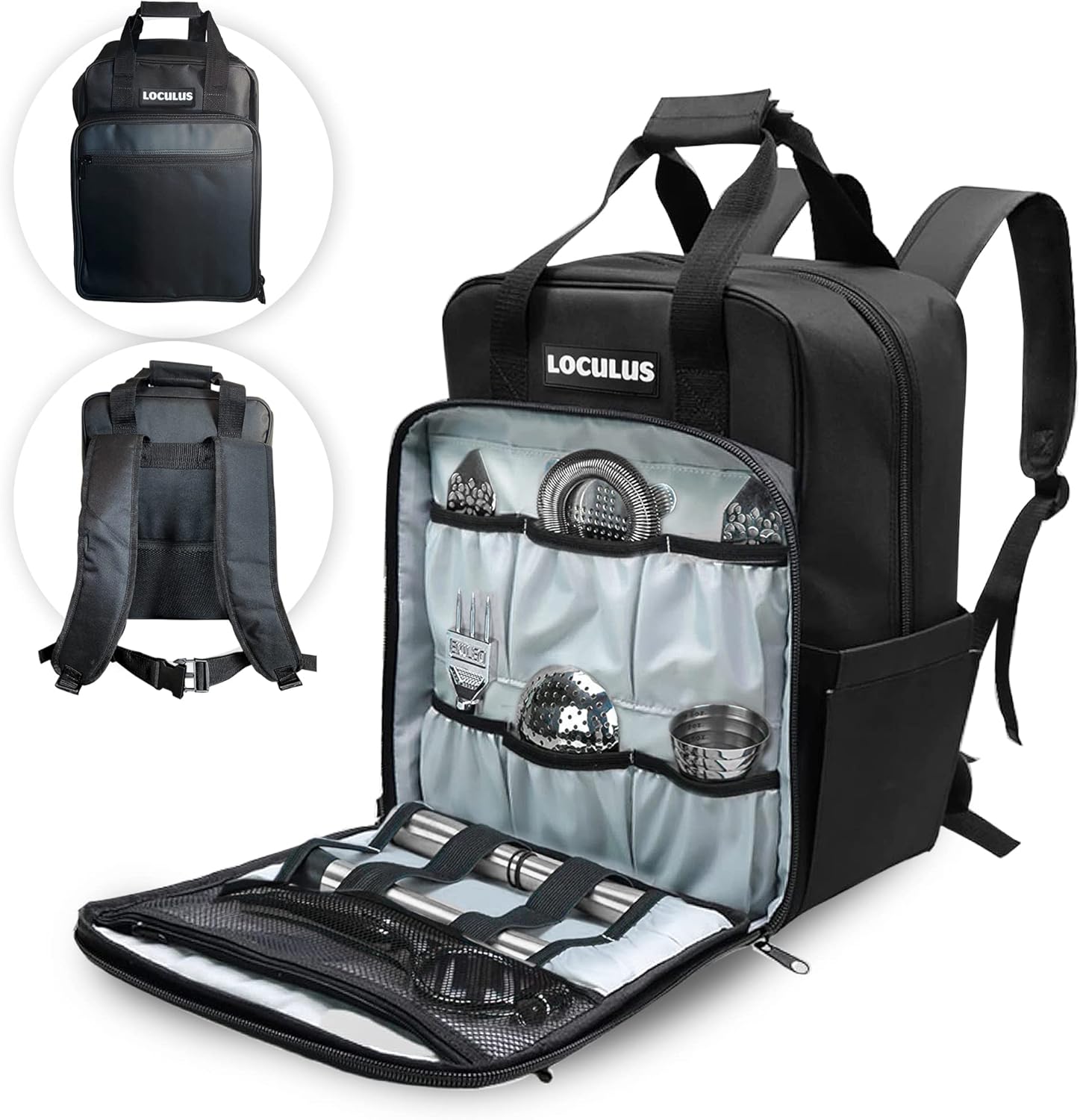 Loculus Bartender Bag Bar Bag for Bartender Kit Travel