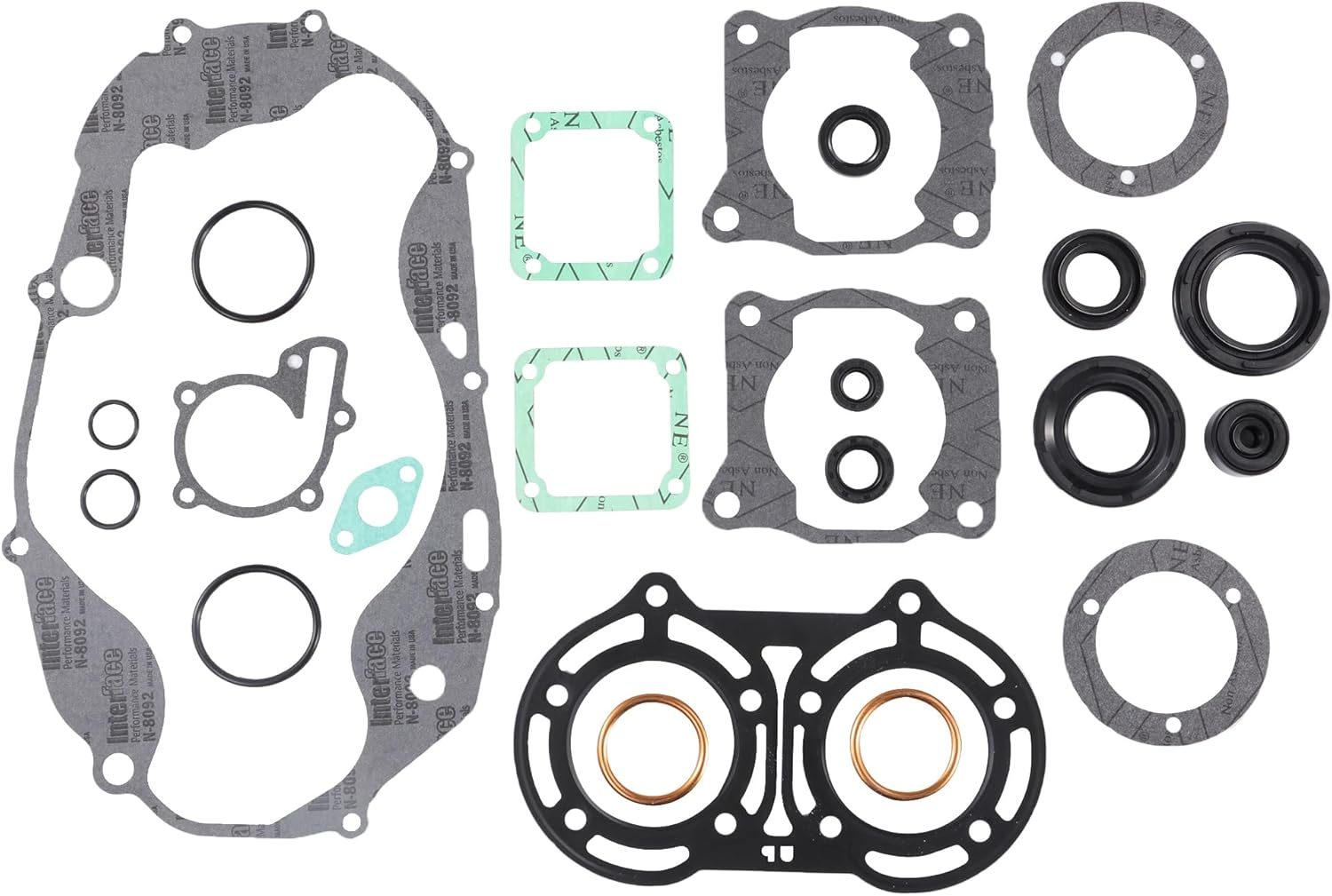 YYCKE CBK0039 Cylinder Piston Crankshaft Bearings/Seals & Gaskets Compatible With/Replacement For Yamaha Banshee 350 1987-2006