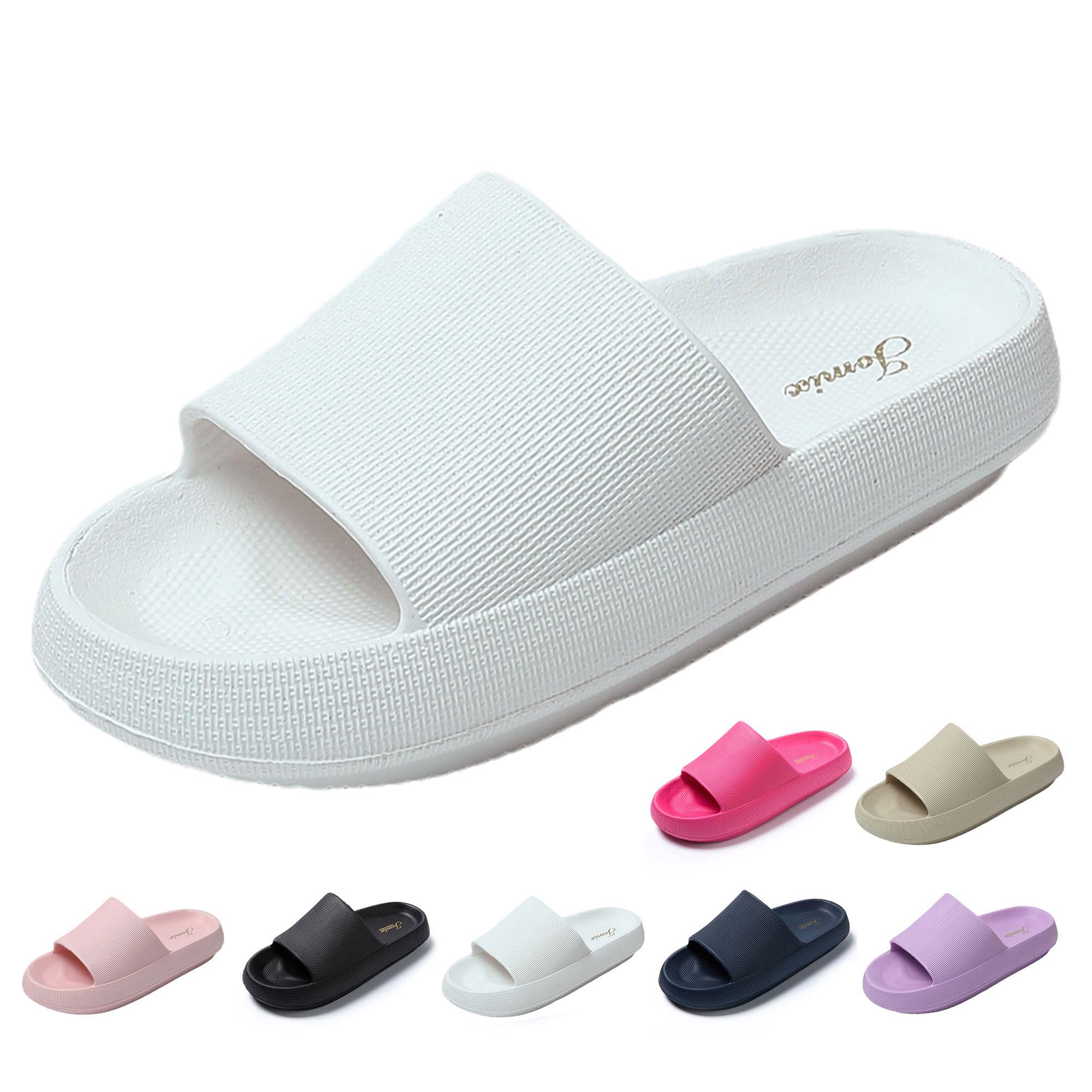 JOMIX Chanclas Mujer Piscina Sandalias Mujer Verano Chanclas con Plataforma Playa Mar Baño Ducha Zapatillas Casa Chanclas Suaves Suela Gruesa