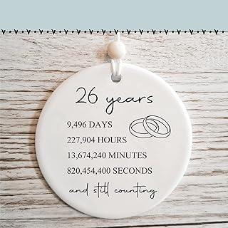 26th Wedding for Her or Him, 26 Years Marriage Gift for Couple or Parents, Pictures Anniversary Present for Wife Husband