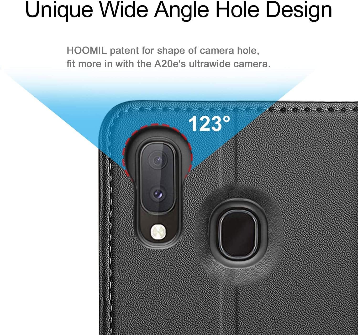HOOMIL Samsung A20e Case, Galaxy A20e Wallet Case Premium Leather Folio Case, Flip Book Style Wallet Cover with TPU Shockproof, Stand, Card Slots and Cash Pocket for Samsung Galaxy A20e 2019 (Black)
