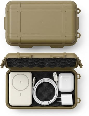 8x5 Hard Case with Foam for 3.5" Hard Drive, USB SSD, Disk, Tool