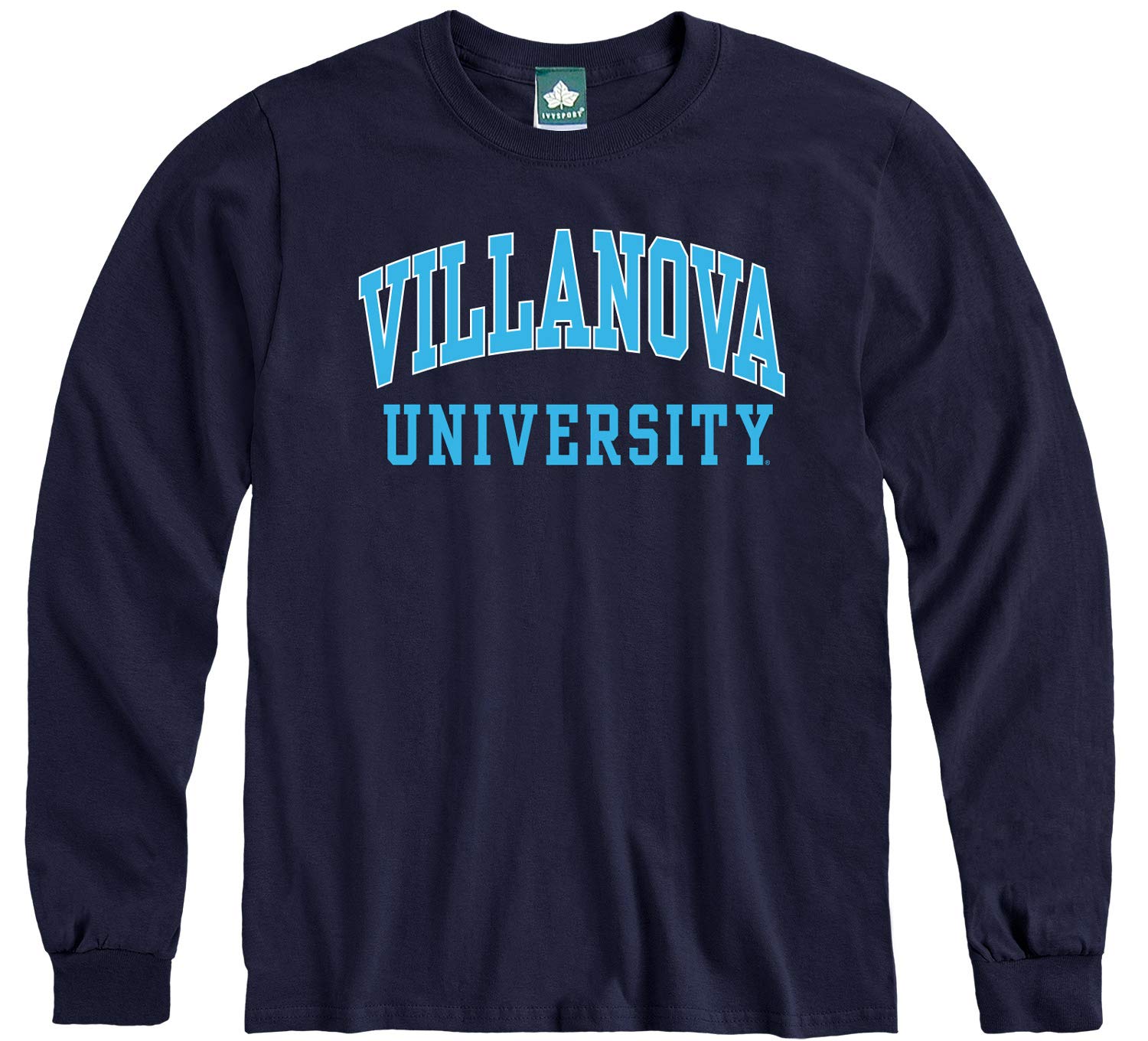 Ivysport Cotton Long Sleeve T-Shirt with Classic Logo School Color NCAA Colleges