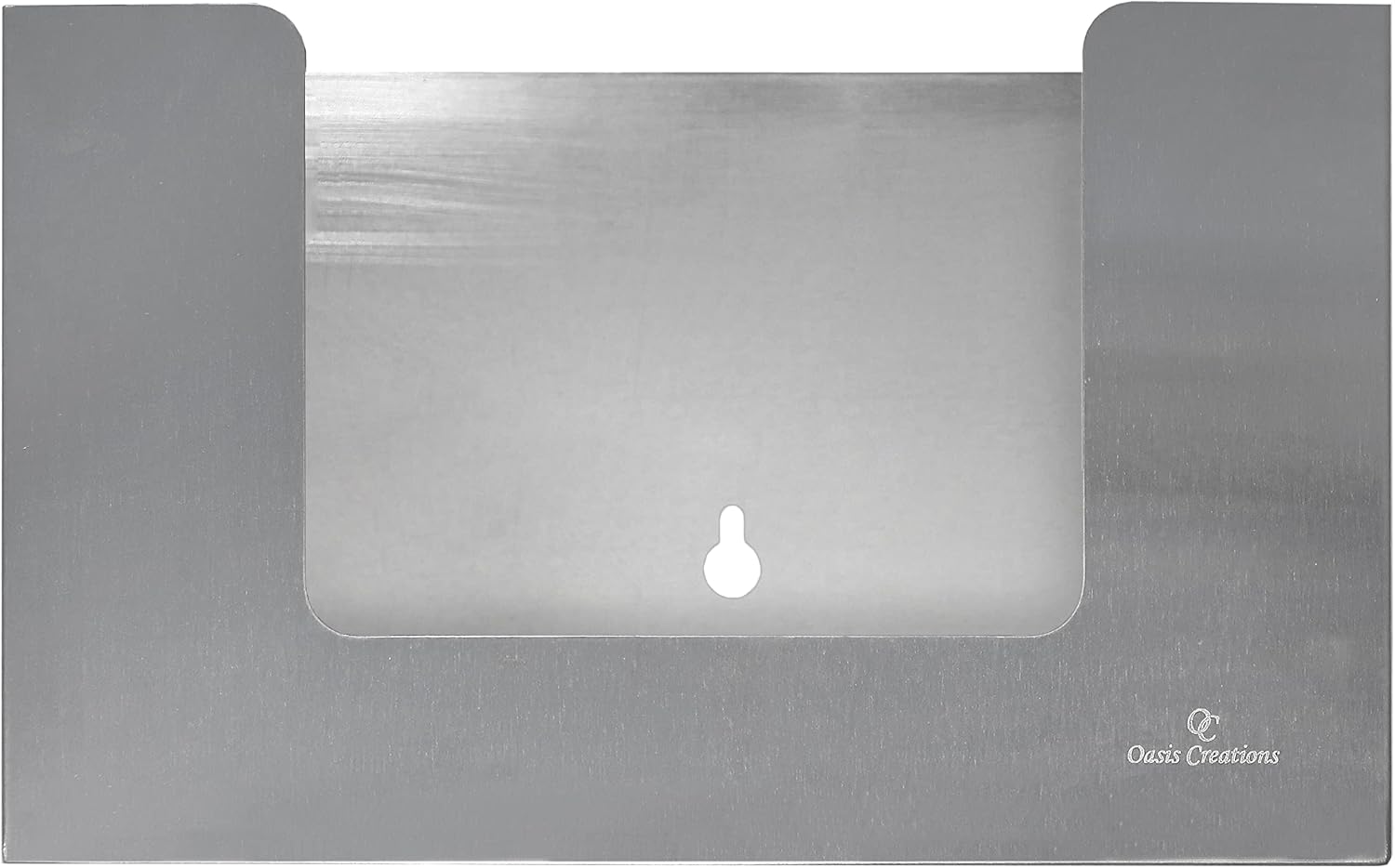 Stainless Steel Paper Towel Dispenser by Oasis Creations, Holds 250 Paper Towels, Wall Mounted, Countertop Paper Towel Dispenser, Universal Paper Towel Holder