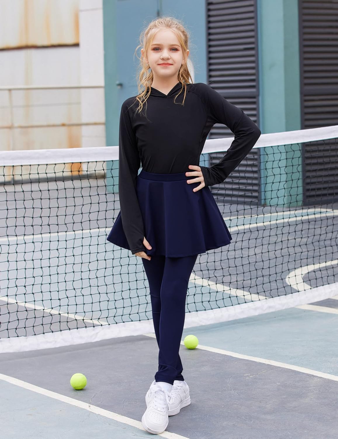 Arshiner Girls Sports Skirted Leggings Casual Ruffle Skater Skirt with Athletic Pants Pantskirts : Clothing, Shoes & Jewelry