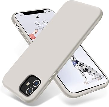OTOFLY iPhone 11 ケース ウルトラスリムフィット iPhoneケース 液体シリコーンゲルカバー フルボディ保護 傷防止 耐衝撃ケース iPhone 11対応 ホワイトストーン