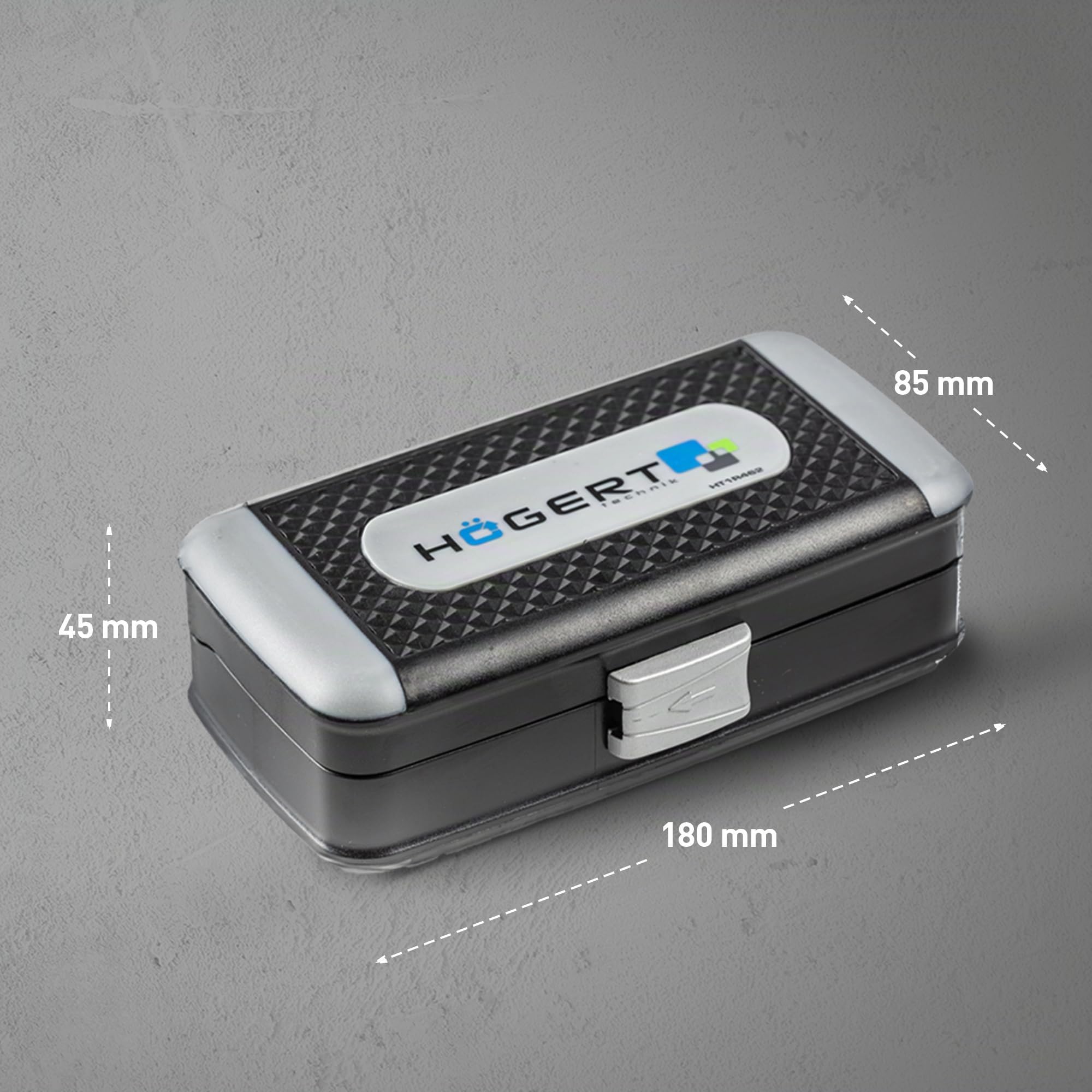Högert HT1R462 Coffret à outils Jeu de douilles tournevis à cliquet Noir/bleu 1/4"