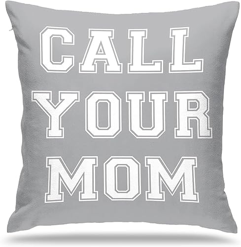Call Your MOM - Fundas de almohada de tela de terciopelo con estampado 3D, adecuadas para dormitorio, sala de estar, suelo, banco, regalo para