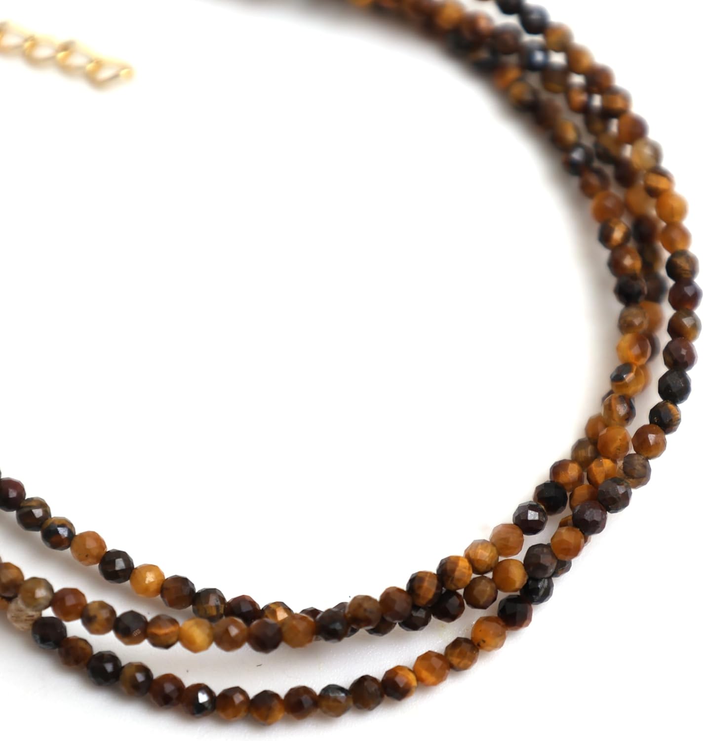 Gempires Natural Multi Strand Beaded Bracelets Lightweight Handmade Gemstone Jewelry Hypoallergenic 8 Inch Gold Plated Stylish Everyday Wear Jewelry