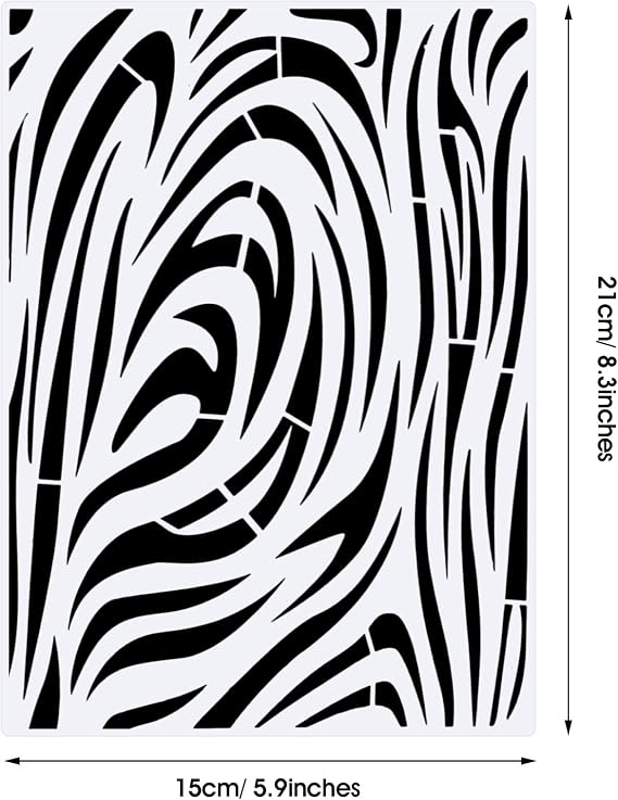 Zonon 12 Pieces Leopard Stencils Animal Cheetah Stencils, 5.9 x 8.3 Inch