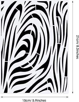 Zonon 12 Pieces Leopard Stencils Animal Cheetah Stencils, 5.9 x 8.3 Inch