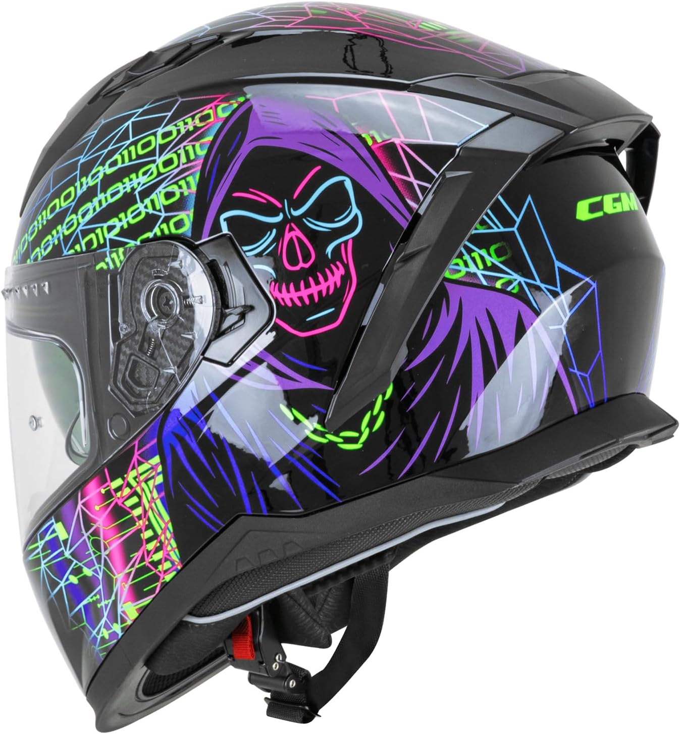 CGM 311T Blast Tech Nero Viola Verde Fluo M Black Purple Fluo Green