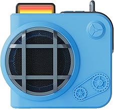ONE 7 Boom-X Portable Bluetooth v5.4 Speaker with Heavy Bass | RGB LED Lights, TWS Pairing, TF Card Support & 3–5 Hours Playtime | Compact Wireless Speaker for Indoor & Outdoor Use (ON SP 49) (Blue)