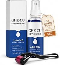 Sérum Capillaire GHK-Cu Peptide de Cuivre 60ml avec Rouleau Cuir Chevelu
