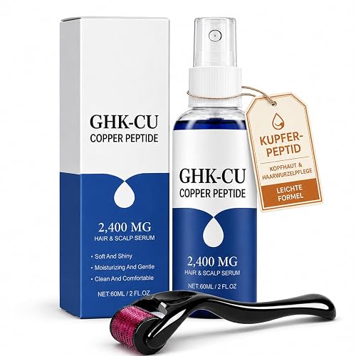 GHK-CU Peptide Haarwachstum Serum 60ml, Haarpflege für Fördert Haardichte