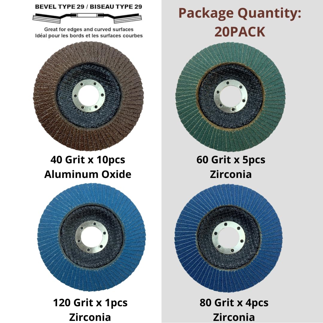 SI FANG 10 Stück Fächerscheiben 100x16 Mm, Körnung 320, Aus Aluminiumoxid – Ideal Für Winkelschleifer, Schleifen, Entgraten, Edelstahl & Stahl