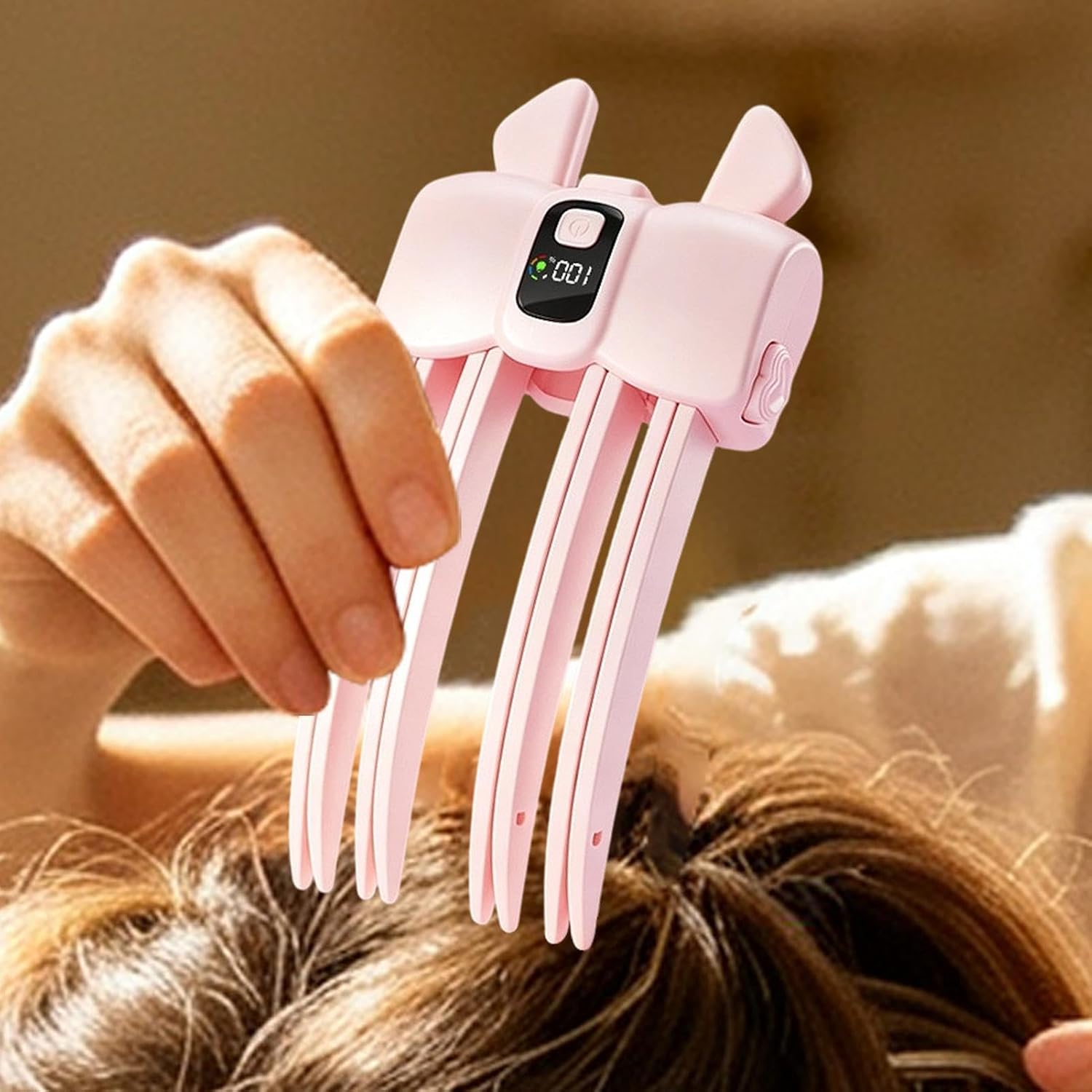 Volumizing Hair Clips Electric Heated Rechargeable 2-Temp Volume Comb image 3