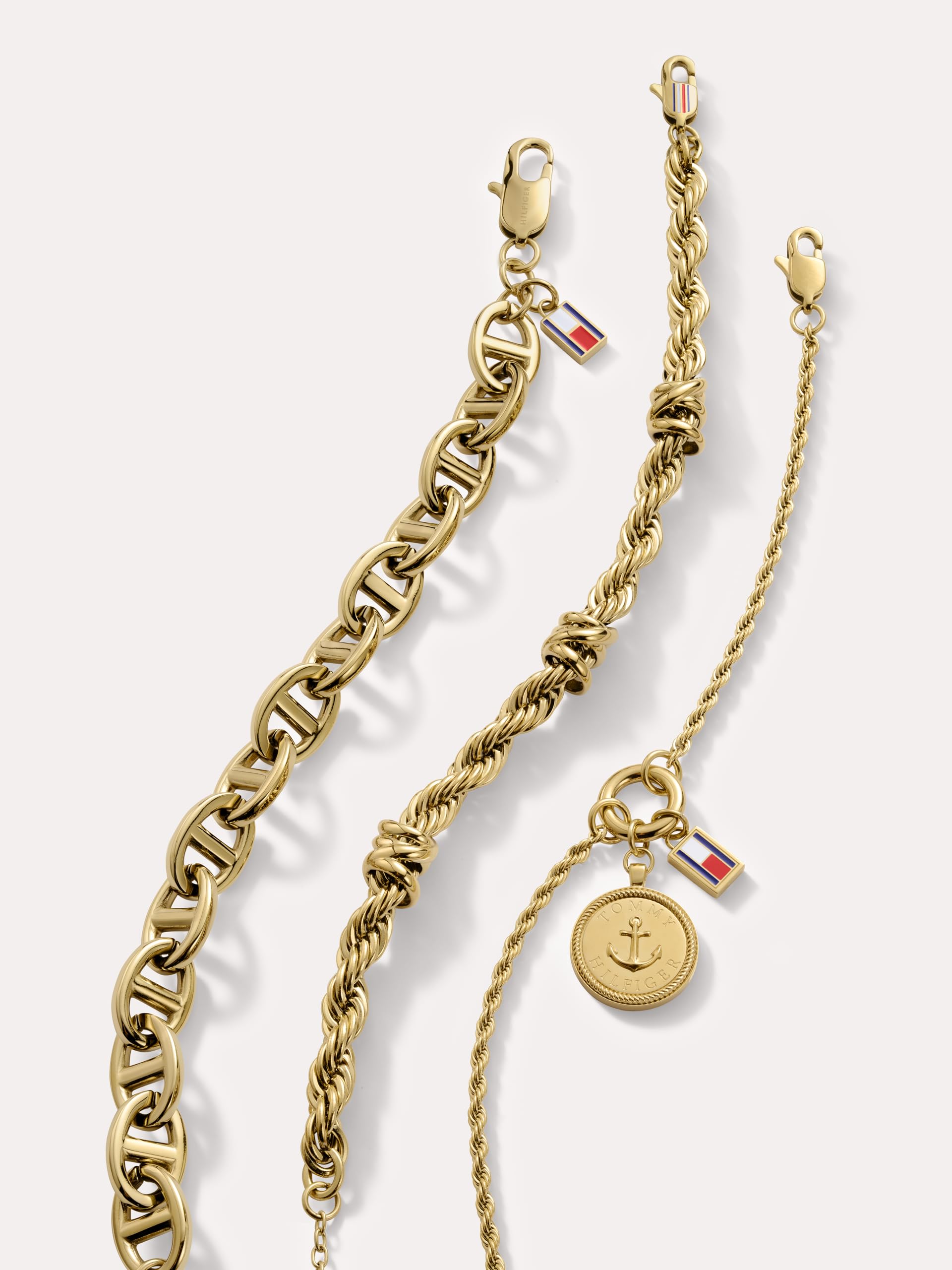 Tommy Hilfiger Jewelry Armband mit Anhänger für Damen Kollektion aus Edelstahl - Erhältlich aus Gold oder Silber