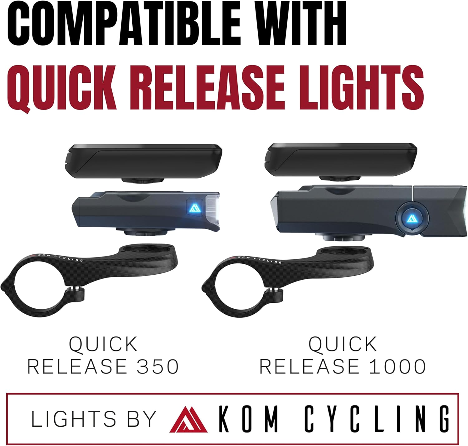 KOM Cycling Orange Garmin Bike Mount from Garmin Edge Mount Designed for Garmin Edge 530 and Other Garmin Models