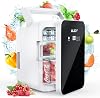 Mini Fridge 10L Portable Mini Refrigerator，Cooler and Warmer fridge with LCD Temperature Adjustment Touch screen，ACDC fridge for Skin Care＆Food great for cars and bedroom [Energy Class A]