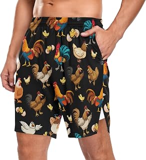 Men's Athletic Shorts with Pockets Gym Workout Running Shorts for Men