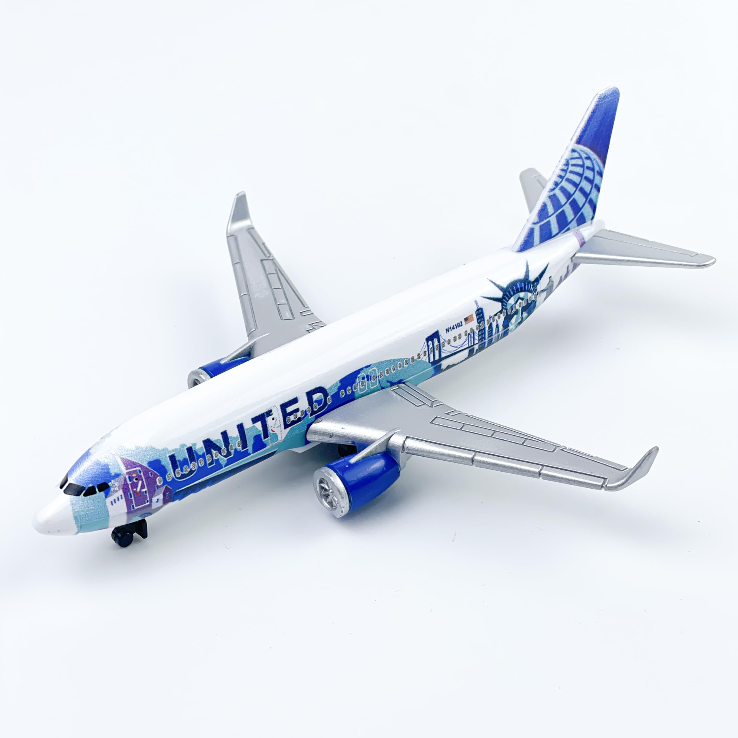 Amazon.com: AVIAMUSE Model Airplane, United N14102 Aircraft Planes