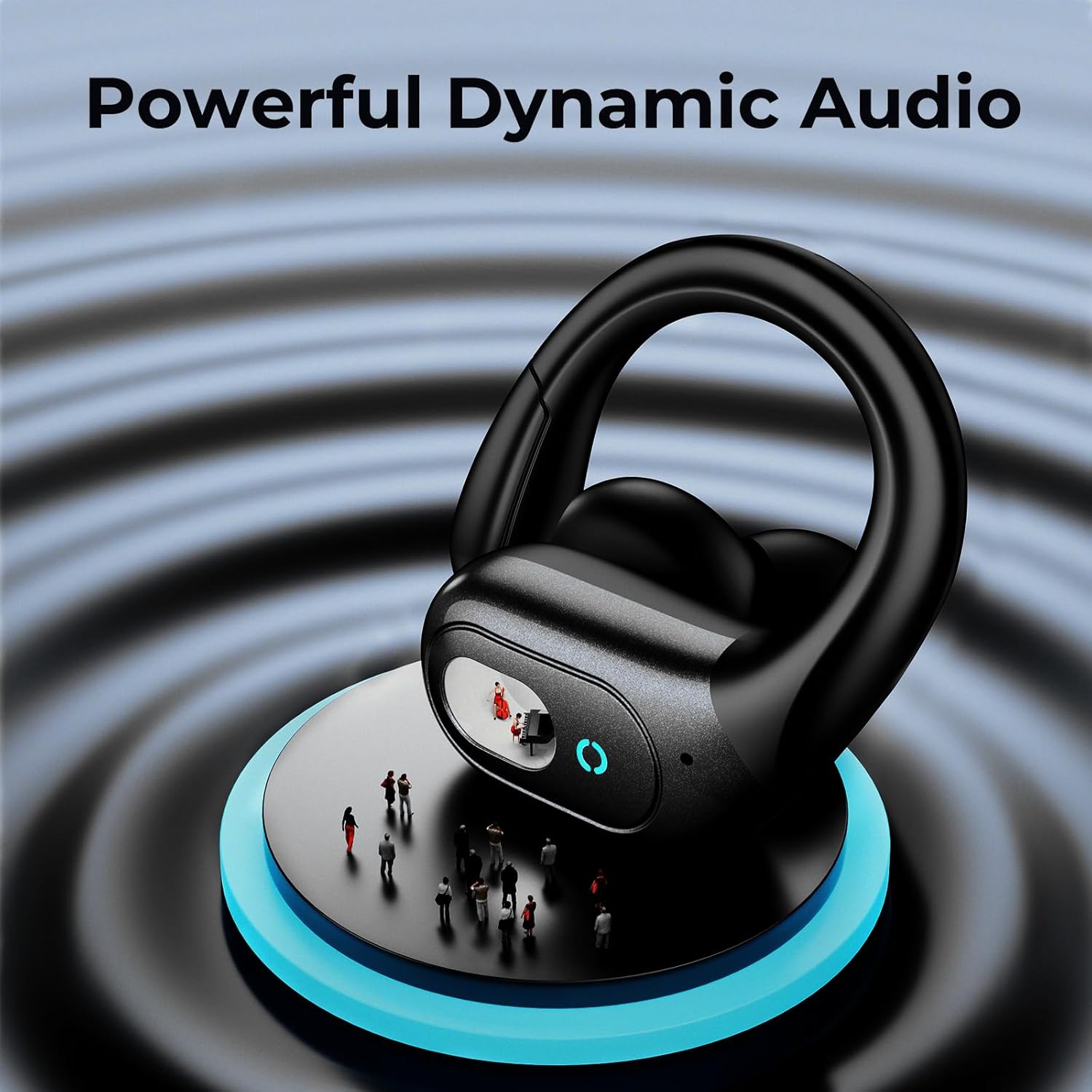 occiam T19 Wireless Earbuds in charging case