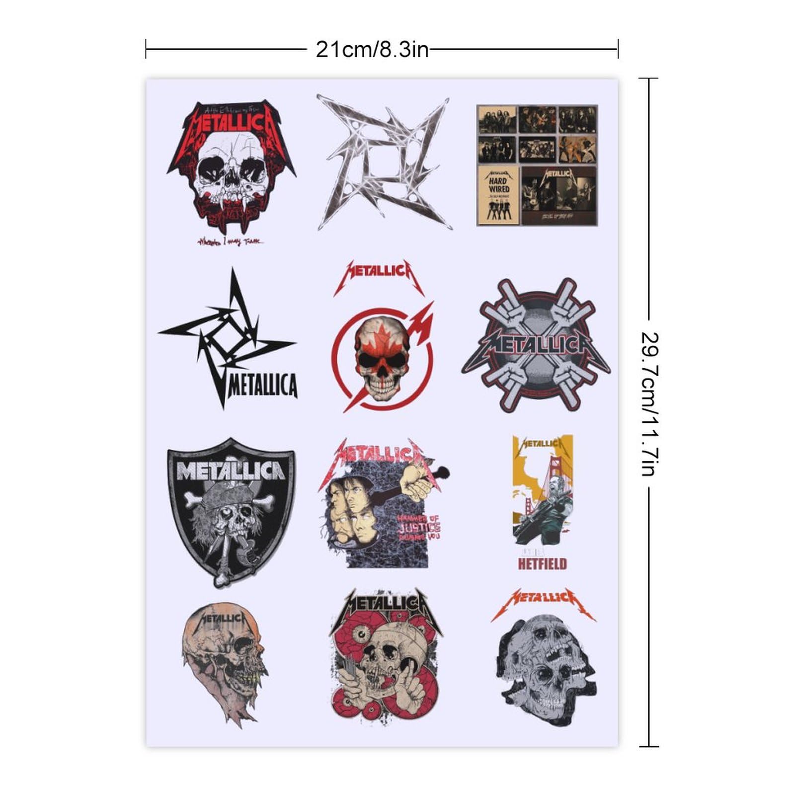 Amazon.co.jp: ステッカーセット METALLICA メタリカ METALLICA