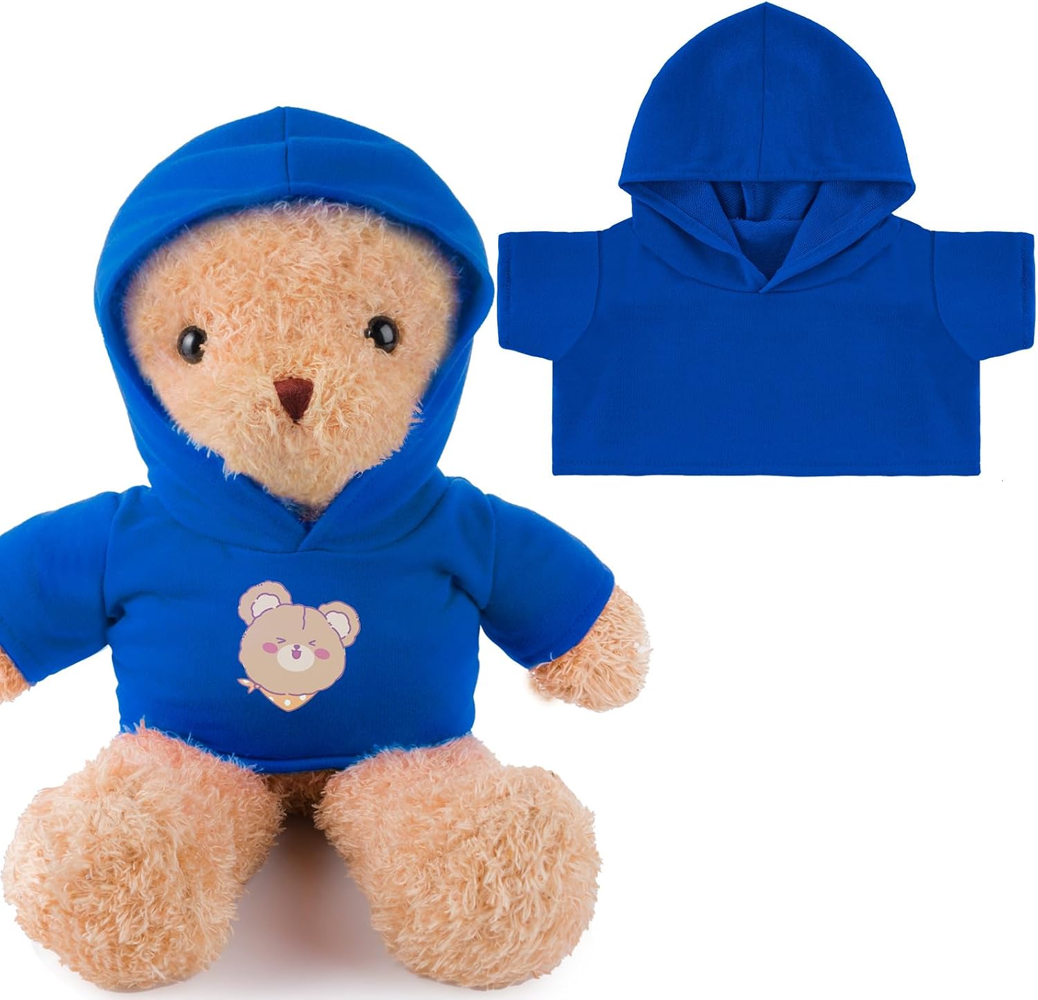 Sublimation Stuffed Bear Tshirt Fit 14-18 Inch Plush Bear Lovely Tiny Blank Stuffed Animal Clothes Easy Matching Doll Accessory Make Your Unique Stuffed Doll Outfit