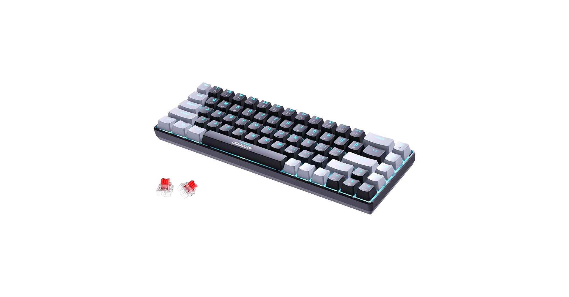 Amazon.com: abucow 60% Mechanical Keyboard with Blue
