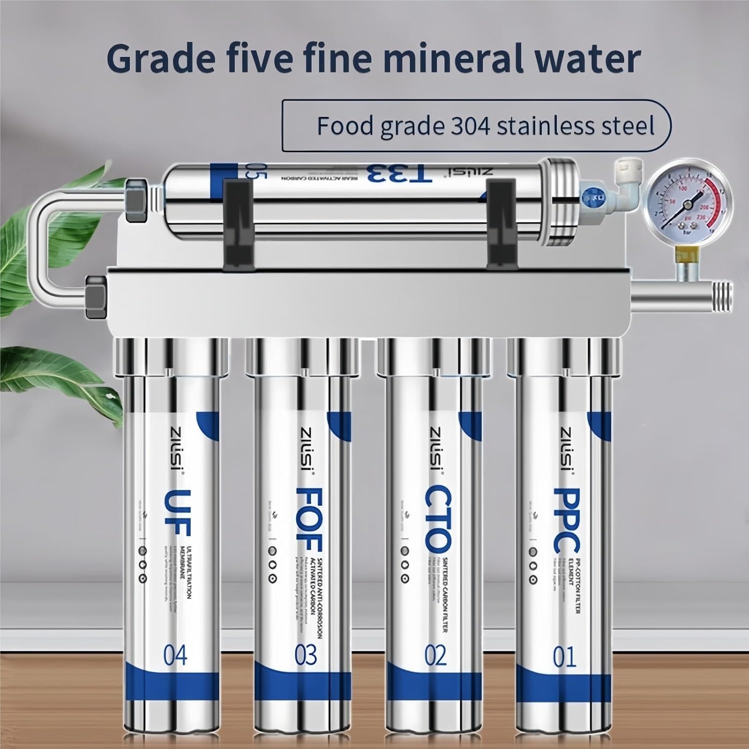 Kitchen Ultrafiltration Water Purifier Household Direct Drinking Water Purifier TapWater Purifier Five-Stage Water Filter System