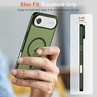 Vista 1145 de SUPFINE Funda magnética para iPhone 11 (compatible con MagSafe) (protección contra caídas de grado militar), translúcida mate a prueba de golpes