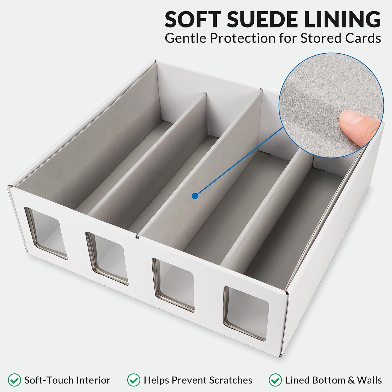 AFIING Trading Card Storage Box, 1PK image 3