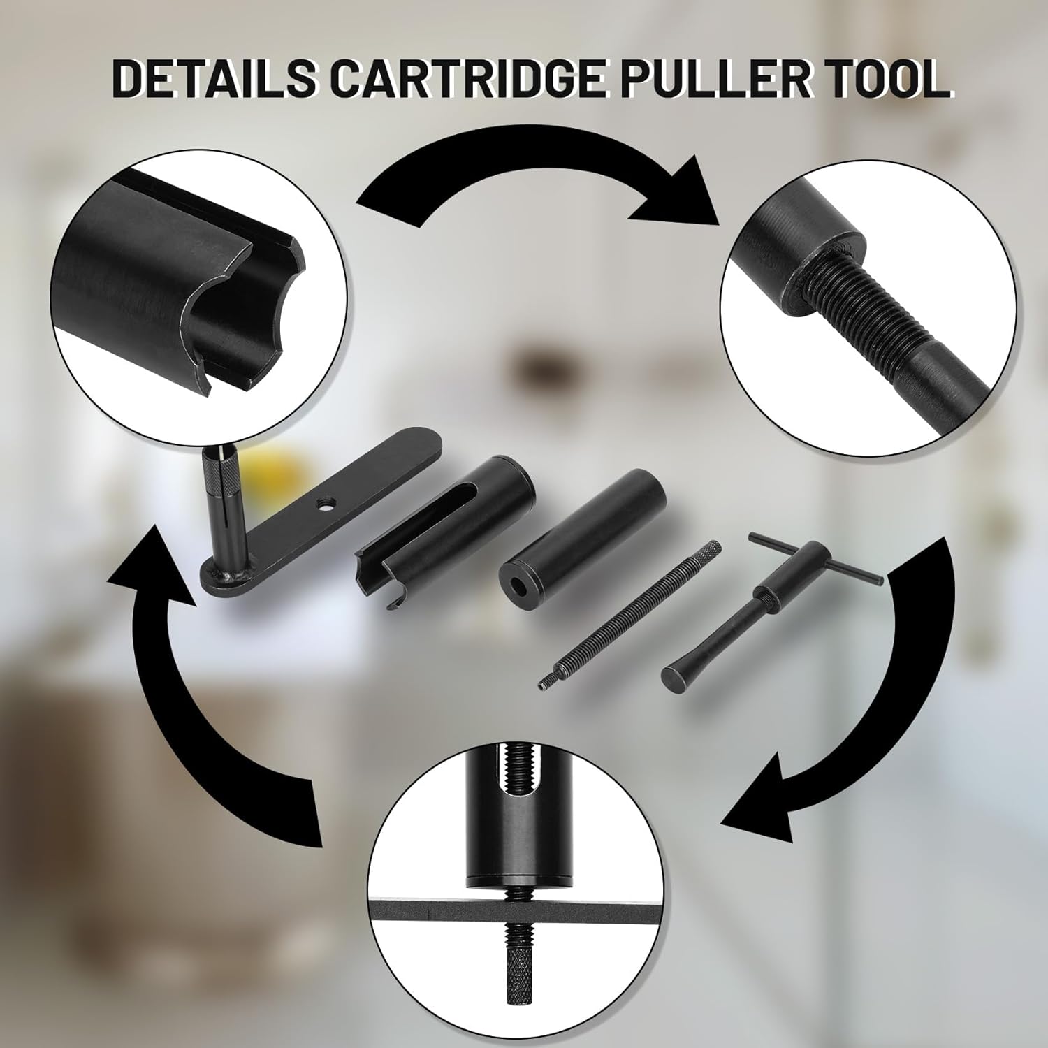 999150 Cartridge Removal Tool Compatible with Moen 1220、1225 and 1222 Posi Temp Series - Easy to Use Cartridge Puller Tool