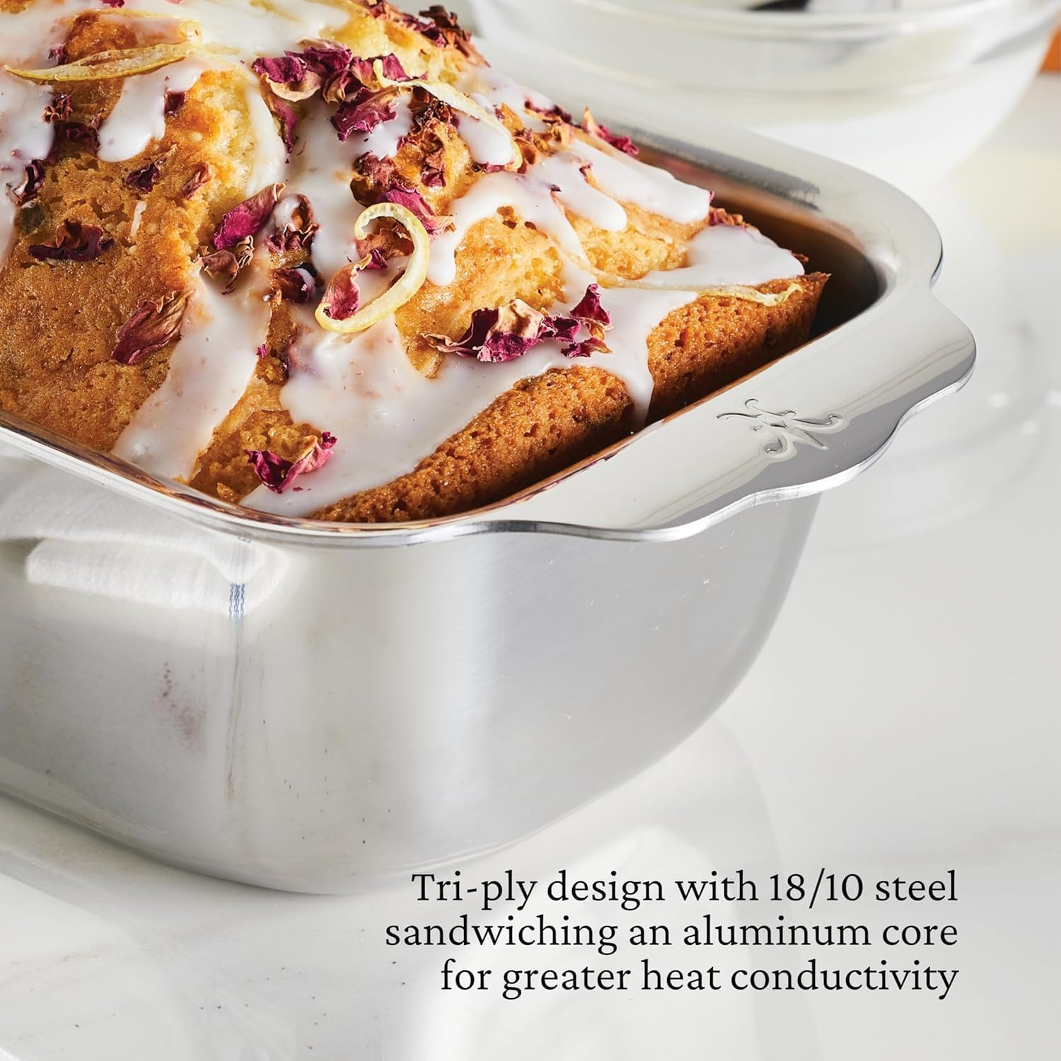 Hestan Provisions OvenBond – Tri-ply Clad Stainless Steel, 1-Pound Loaf Pan (9" x 5")