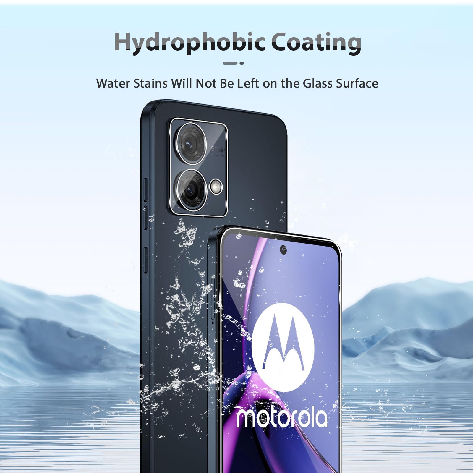 QULLOO Pellicola Vetro Temperato per Motorola Moto G84 5G [2 Pezzi] + Pellicola Lente Fotocamera [2 Pezzi], Durezza 9H Vetro Protezione Anti Graffio Schermo Protettivo